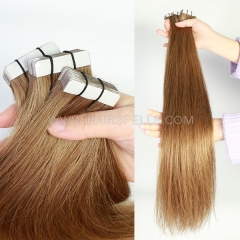 #6 Color Tape In Extensions Straight Hair Invisible Install Hair 20 Pieces 50 Grams