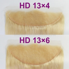(New)HD Lace #613 Blonde 13*4&13*6 Lace Frontals Body Wave& Straight Virgin Human Hair