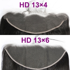 (New)Superb Grade HD Lace 13*4 13*6 Swiss Lace Frontals Virgin Human Hair Natural Hairline With Baby Hair