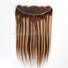 P4/27 Highlight Color HD Lace and Transparent Frontal 13X4 Straight /Body Wave/Deep Wave Virgin Human Hair