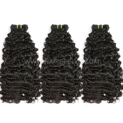 (New Texture Burmese Curly Double Drawn) Thick Hair Top to End High Quality 1 Bundle 100% Virgin Human Hair Natural Color