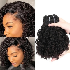 (New Texture Rose Curl Double Drawn) Thick Hair Top to End High Quality 1 Bundle 100% Virgin Human Hair Natural Color