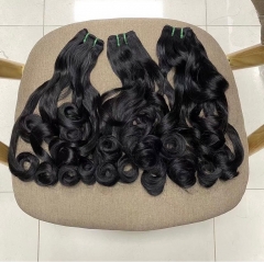 (New Texture Picture Curl Double Drawn) Thick Hair Top to End High Quality 1 Bundle 100% Virgin Human Hair Natural Color