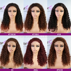 Double Drawn Burmese Curly 5*5 Transparent Lace Closure Wig Pre Plucked Hairline 250% Density Human Hair Thick Hair Top To End Double Drawn Burmese Curly 5*5 Transparent Lace Closure Wig Pre Plucked Hairline 250% Density Human Hair Thick Hair Top To End
